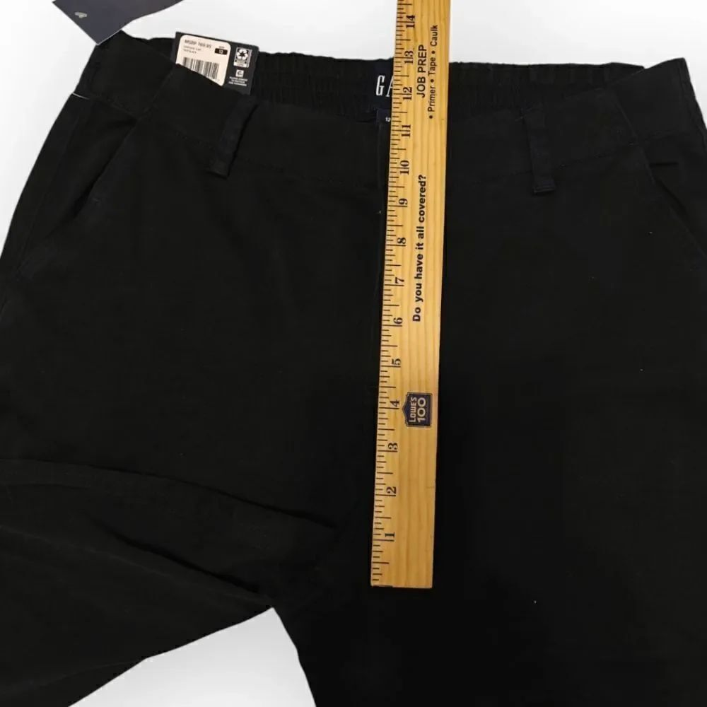 NWT GAP Classic Twill Black Ankle Cropped Pants Size 12 - Picture 6 of 11